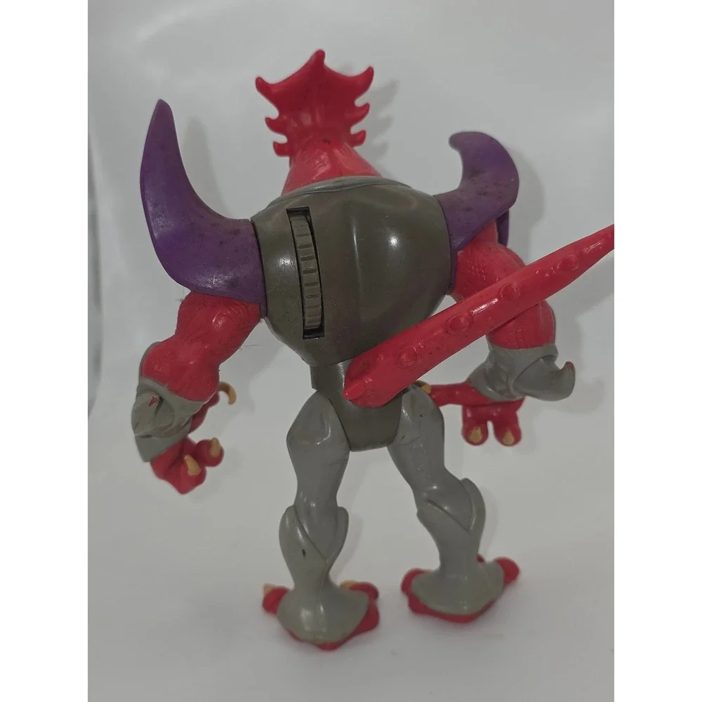 Mattel Mighty Ducks Lord Dragaunus Action Figure Red Purple Fair Cond. 1996